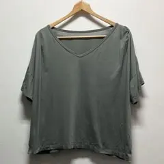 niko and... Vネック ドルマンスリーブ Tシャツ カットソー カーキのサムネイル