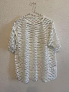 ⭐︎Discortホワイト メッシュ Tシャツ Sサイズ