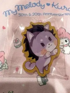 鬼滅の刃 バレンタインホワイトデー　アニマルクッキーバッジ　不死川玄弥