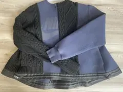 sacai サカイ× NIKE ドッキング ニット スウェット