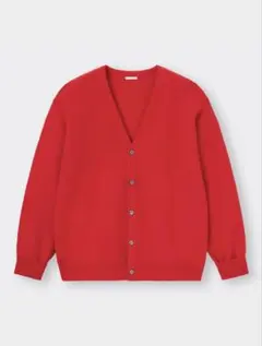 GU MEN ウォッシャブル　カラーカーディガン