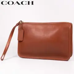美品✨COACH オールドコーチ クラッチバック セカンドバッグ ブラウン