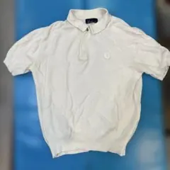 FRED PERRY ホワイト ポロシャツ JP S