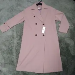 【新品未使用】GU ベージュ ダブルブレスト トレンチコート M