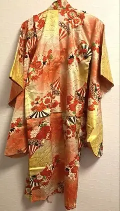 408ag65■七五三 七歳 女児 セミアンティーク着物&丸帯■状態良好 408ag70着物のみ◎七五三 三歳 女児 着物&被布&長襦袢 セミ