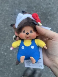 【 ハローキティ × モンチッチ 】 顔でか マスコット キーチェーン SKG