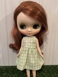 ギンガムワンピース　ドール用