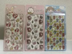 新品 うさもち はむかっぷ チーズガール ぷくぷくキャンディシール 3枚セット