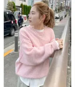 アングリッドピンクニット