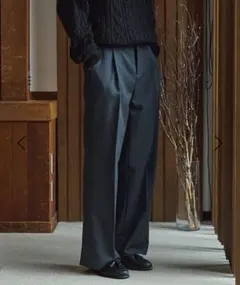 【LURAKU】One tuck straight slacksのサムネイル