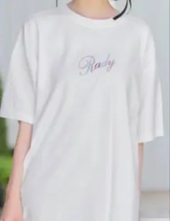 【新品未開封】Rady カラフルロゴTシャツ　ホワイト　白　Mサイズのサムネイル
