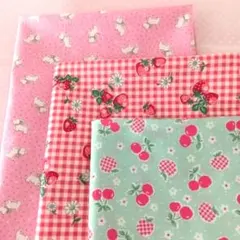 ☆ YUWA 松山敦子生地 含むカットクロスセット ハッピーメッセージ ☆