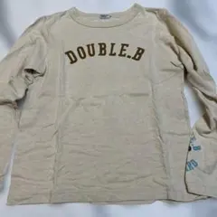 DOUBLE.B 長袖カットソー ベージュ