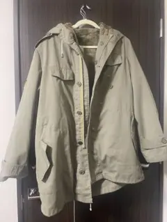 ドイツ軍　フード付きミリタリーコート