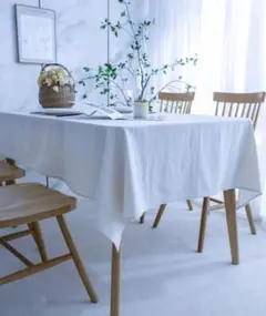 ホワイト テーブルクロス シンプル