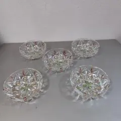 ガラス小鉢 5客セット 昭和レトロ