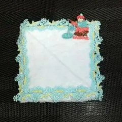 近沢レース わかさぎ釣り パウダーブルー タオルハンカチ