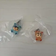 クレヨンしんちゃんめじるしアクセサリー みんなでくまパジャマ　2個セット