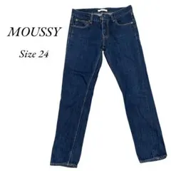 MOUSSY VINTAGE マウジー ストレートデニム ジーンズ サイズ24
