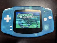 【ゲームボーイアドバンス】 充電式 Type-C IPS液晶 クリアブルー