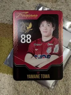 ファジアーノ岡山☆山根永遠選手手掴みがちゃブリカ&ユニ型巾着セット