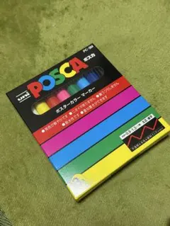 uni ポスカ 細字 8色 PC3M8C