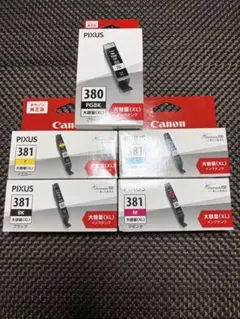 ★Canon★純正★380XL 381XL BK/C/M/Y大容量★5個セット★のサムネイル