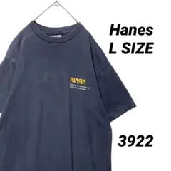 80s USA製 ヘインズ NASA Tシャツ L 黒 シングルステッチ