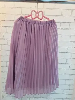 グローバルワーク　薄紫のプリーツスカート130