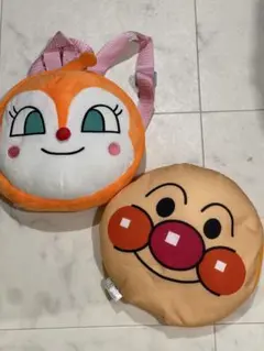 アンパンマン顔型クッション ドキンちゃんリュック2個セット