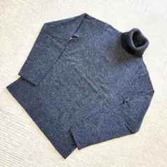 UNIQLO ラム タートルネックセーター ダークグレー Mサイズ 未使用