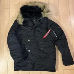 アルファインダストリーズ　N-3B フライトジャケット　ブラック　L