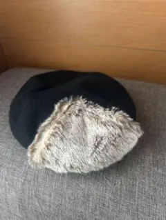 【美品】バスク&ファーベレー帽