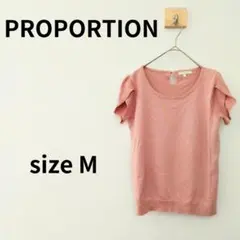 PROPORTION　プロポーション　キラキラ　ニット　カットソー　Mサイズのサムネイル