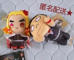 鬼滅の刃 ★ マスコット 煉獄 杏寿郎 ＆ 寝そべりキーチェーン 悲鳴嶼 行冥