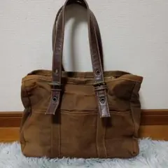 トートバッグ　ブラウン