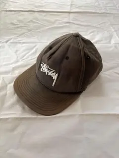 STUSSY キャップ ブラウン 刺繍ロゴのサムネイル