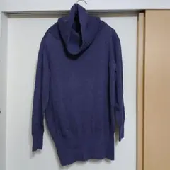 and it_ /ボリュームタートルネックロングニット くすみパープル