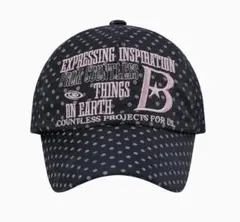 BAUF B LOGO ボールキャップ ドットネイビー