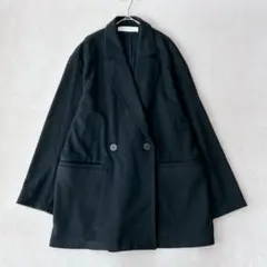 美品✨ギャルリーヴィー ウールコート　ダブルブレスト　軽量　黒　近年　36