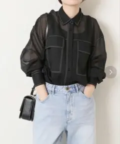 Spick&Span シアーオーガンジーシャツのサムネイル