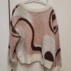 CLASSICAL ELF 抽象模様 ニットセーター