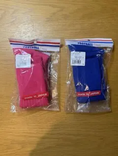 【新品】サッカー　ストッキング　ソックス　ピンク　ブルー19cm〜21cm