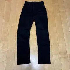 UNIQLO HEATTECH ブラックストレートデニム