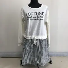 MAGIC Sound ひざ丈ワンピース ホワイト系 L
