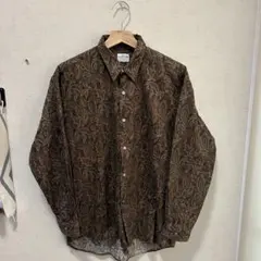 satisfaction 総柄長袖シャツ ペイズリー