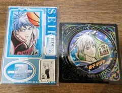 黒子のバスケ　【黒子テツヤ】　バースデー缶バッジ　ジオラマフィギュア