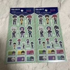 【新品未使用】2点セット　セリア ブルーロック スーツスタイルシール シール
