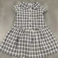 Lili Lundi チェック柄 半袖ワンピース 110cm 美品のサムネイル