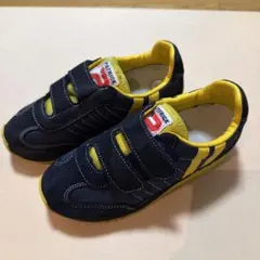 Patrick ネイビー/イエロー スニーカー 18cmのサムネイル